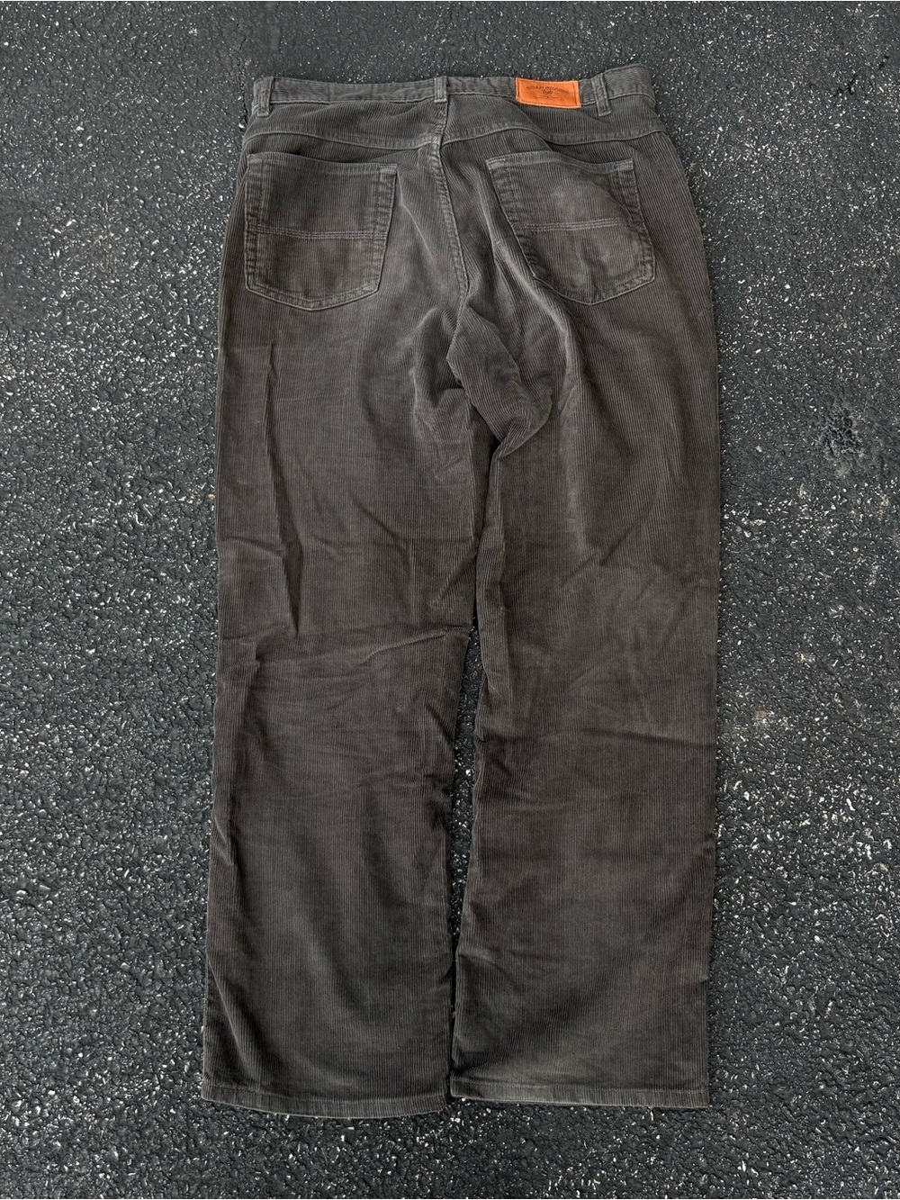 Bills Khakis Corduroy Pants Mens Size 36x30 Charcoal Grey 5 Pocket Made in USA